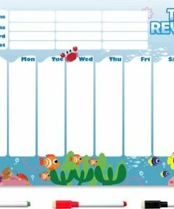 CKB Ltd - Familieagenda Planbord Weekplanner Familie Kalender Beloningssysteem Week Agenda White Bord Magnetisch Voor Kinderen - Ocean Creatures -Parker Shop 550x422 3