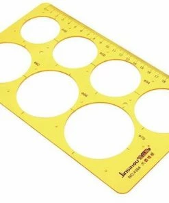 Jinsihou Grote Cirkel Rond Rondetekening Sjabloon KT Soft Kunststof Liniaal Ontwerp Tekentafel