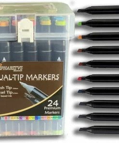 Hephaestus Essentials. ℋephaestus ℰssentials - 24 Premium Dual-tip Markers - Dubbele Markeer Stift 19 Hephaestus Essentials. ℋephaestus ℰssentials - 24 Premium Dual-tip Markers - Dubbele Markeer Stift -Parker Shop 550x426 1