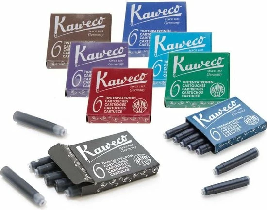 Kaweco Vulpen Vullingen 5 Doosjes Zwart, Pearl Black 2 Kaweco Vulpen Vullingen 5 Doosjes Zwart, Pearl Black - Afbeelding 2