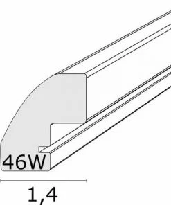 Deknudt Frames Magneetbord S46WG4 M - Naturel Met Wit - 40x40 Cm -Parker Shop 550x436 3