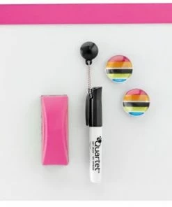 Nobo Klein Magnetisch Whiteboard/Memobord Voor Aan De Muur - Inclusief Whiteboard Marker, Magneten En Wisser - 58.5 X 43 Cm - Roze -Parker Shop 550x440 3