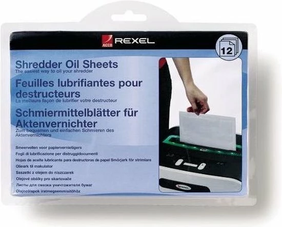 Rexel Olievellen Voor Papierversnipperaar - 12 Stuks 5 Rexel Olievellen Voor Papierversnipperaar - 12 Stuks - Afbeelding 5