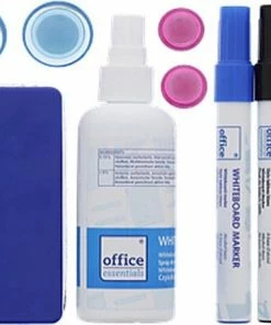 The Wallplanner Whiteboard Marker Set ( Inclusief 3 Stiften 1 Wisser 4 Magneten 1 Fles Reiniging)