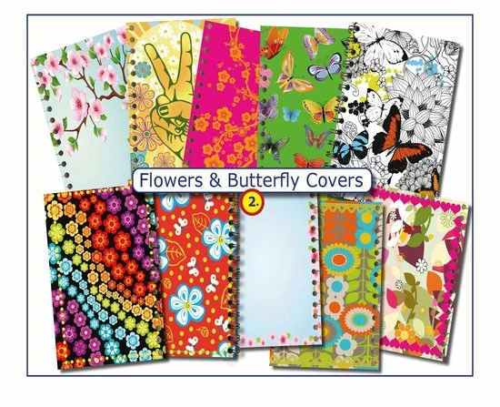 CitrusPers Cover Setje Nr.2 - Bloemen & Vlinders - Voor LOS Bij Te Bestellen Schoolagenda A5 1 CitrusPers Cover Setje Nr.2 - Bloemen & Vlinders - Voor LOS Bij Te Bestellen Schoolagenda A5