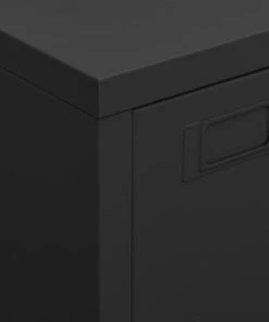 VidaXL Archiefkast Industrieel 75x40x115 Cm Metaal Zwart -Parker Shop 550x454 1