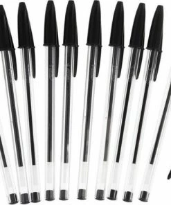 Gerim Bic Balpennen Set 20x Stuks In Kleur Zwart - Voordelige Basic Kantoor Bic Balpennen