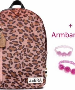 Zebra Trends Rugzak Panter Soft Leopard Rugtas + Armbandje