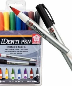 Sakura IDenti Pen 8 Markers - Dubbelpunt - Alcoholbasis -Parker Shop 550x489 1