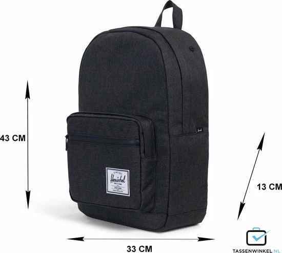 Herschel Pop Quiz - Black Crosshatch / Rugzak - Schooltas - Laptoptas / 15" Fleece Laptopvak - Meerdere Extra Vakken - 22L Opbergruimte / Met Levenslange Fabrieksgarantie / Limited Lifetime Warranty / Zwart 14 Herschel Pop Quiz - Black Crosshatch / Rugzak - Schooltas - Laptoptas / 15" Fleece Laptopvak - Meerdere Extra Vakken - 22L Opbergruimte / Met Levenslange Fabrieksgarantie / Limited Lifetime Warranty / Zwart - Afbeelding 14