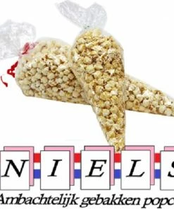 Merkloos Uitdeelzakjes - Traktatie Zakjes - Snoepzakjes - Transparante Zakjes 50 Stuks 18x37cm Transparant