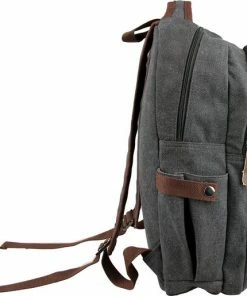 Yakfield - Rugzak - 20 Liter – Casual Model - Kado - Heren - Geschikt Voor Laptop - Handbagage- Schooltas - Zwart Antraciet Grijs- Vintage Canvas Katoen – Heren En Dames - 44 X 30 X 15 Cm - Pukkel -Parker Shop 550x515 2