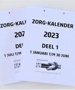 Geheugenhulp Groot-letter Zorgkalender A4 - 2023 - Met Ruimte Voor Uw Eigen Notities. (dagscheurkalender)