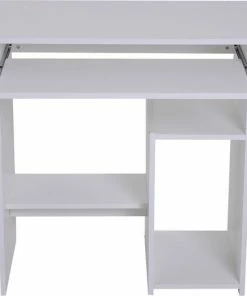 Merkloos Compact Bureau - Schrijftafel - Computerbureau - Bureautafel - 80 X 45 X 75 Cm - Wit -Parker Shop 550x523 3