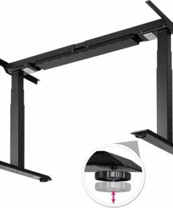 Tectake Elektrisch Tafelframe Denis - Zwart - 402997 - 180x68x123 Cm - Zit-sta Bureau -Parker Shop 550x525 4