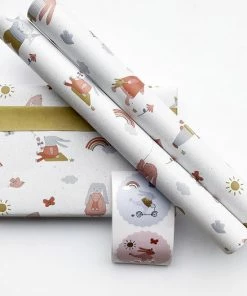 Paper Twinkle Inpakpapier Baby | Jongen En Meisje | Geboorte | 12-delige Inpakset
