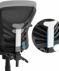 Songmics Magnifique Comfort Miller Bureaustoel - Mesh - Zwart - Ergonomisch -Parker Shop 550x533 3