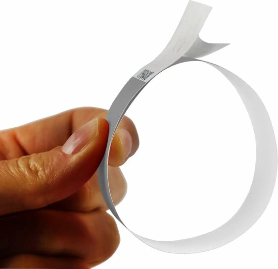 CombiCraft Blanco Tyvek Polsbandjes Zilver - 100 Stuks 4 CombiCraft Blanco Tyvek Polsbandjes Zilver - 100 Stuks - Afbeelding 4