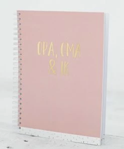 Hip&Mama Box Invulboek Opa, Oma & Ik | Roze | Cadeau | Kleinkind | Opa & Oma | Herinneringen | Bijzondere Momenten