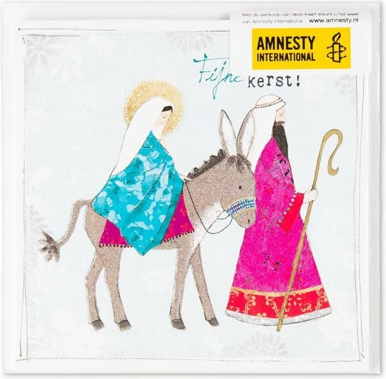 3 Pakjes Van 10 Kerstkaarten Amnesty International Jozef En Maria 2 3 Pakjes Van 10 Kerstkaarten Amnesty International Jozef En Maria - Afbeelding 2