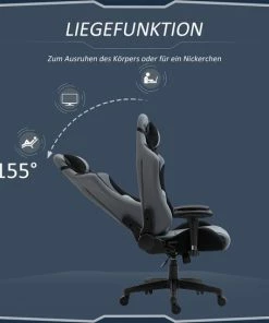 Vinscetto Vinsetto Ergonomische Gamestoel Draaistoel Verstelbare Rugleuning Elastaanstof Zwart 921-500 17 Vinscetto Vinsetto Ergonomische Gamestoel Draaistoel Verstelbare Rugleuning Elastaanstof Zwart 921-500 -Parker Shop 550x545 1