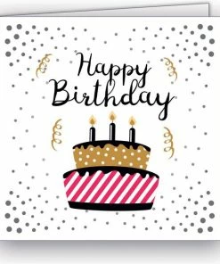 Olijhoek.nl Verjaardagskaarten - Set Van 12 X Gevouwen Verjaardagskaart - 14 Cm X 14 Cm - Inclusief Envelop -Parker Shop 550x549 21