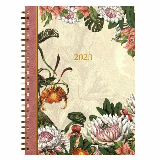 Lannoo Agenda 2023 170x230 Bureau Wire-o Botanic 7dagen/2pagina's Beige 1 Lannoo Agenda 2023 170x230 Bureau Wire-o Botanic 7dagen/2pagina's Beige