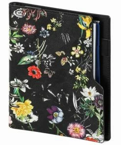 1016-12 A5 Compact Organizer 1 Week Per 2 Paginas 2022-2023-2024 Bloemenzee Zwart Kalpa