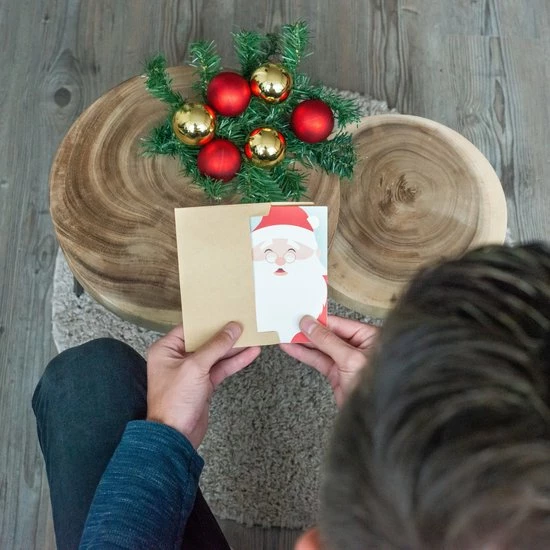 Partizzle® Partizzle 36x Schattige Kerstkaarten Met Enveloppen Set - Leuke Wenskaarten Versturen - Ansichtkaarten Kerst 2022 - 15x10 Cm 4 Partizzle® Partizzle 36x Schattige Kerstkaarten Met Enveloppen Set - Leuke Wenskaarten Versturen - Ansichtkaarten Kerst 2022 - 15x10 Cm - Afbeelding 4