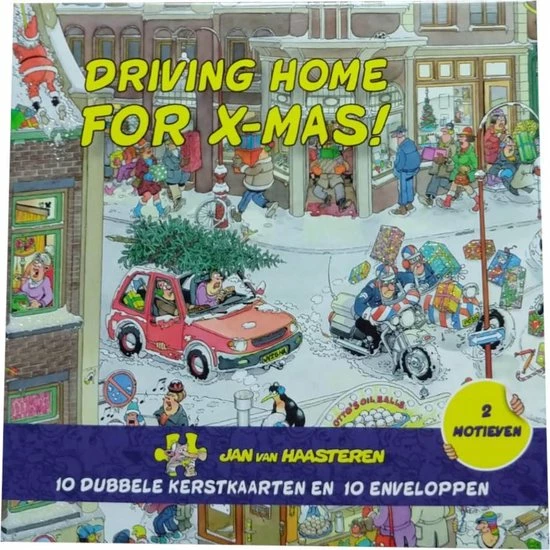 Kaarten - Kerst - Jan Van Haasteren - Driving Home/kerstboom Verkoop - 10st. 4 Kaarten - Kerst - Jan Van Haasteren - Driving Home/kerstboom Verkoop - 10st. - Afbeelding 4