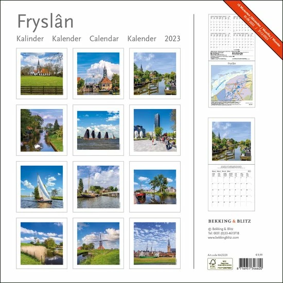 Bekking & Blitz - Maandkalender 2023 - Kunstkalender - Museum Kalender - Fotokalender – Fryslân-Friesland Maandkalender 2023 - 16 Maanden Kalender - Rijk Geïllustreerd - 30 X 30 Centimeter - Opgehangen 30 X 60 Centimeter - Voorzien Van Weeknummers 2 Bekking & Blitz - Maandkalender 2023 - Kunstkalender - Museum Kalender - Fotokalender – Fryslân-Friesland Maandkalender 2023 - 16 Maanden Kalender - Rijk Geïllustreerd - 30 X 30 Centimeter - Opgehangen 30 X 60 Centimeter - Voorzien Van Weeknummers - Afbeelding 2