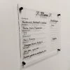 WireDesign Menuplanner 40x35 Cm - Acryl - Nederlands - Inclusief Stift En Montagemateriaal. Uitwisbaar En Herschrijfbaar - Transparant - Memobord / Planbord / Whiteboard
