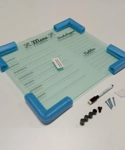 WireDesign Menuplanner 40x35 Cm - Acryl - Nederlands - Inclusief Stift En Montagemateriaal. Uitwisbaar En Herschrijfbaar - Transparant - Memobord / Planbord / Whiteboard -Parker Shop 550x550 31