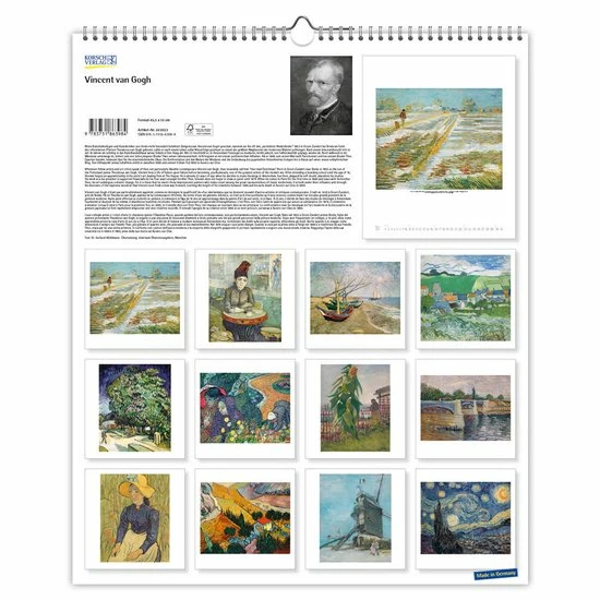 Korsch Verlag Vincent Van Gogh Kalender 2023 2 Korsch Verlag Vincent Van Gogh Kalender 2023 - Afbeelding 2