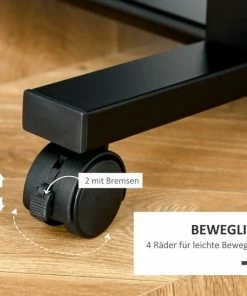 HOMCOM Op Wielen Bureau Computertafel Bureau Werktafel Met Glazen Aflegvlak Zwart 920-015 14 HOMCOM Op Wielen Bureau Computertafel Bureau Werktafel Met Glazen Aflegvlak Zwart 920-015 -Parker Shop 550x550 34