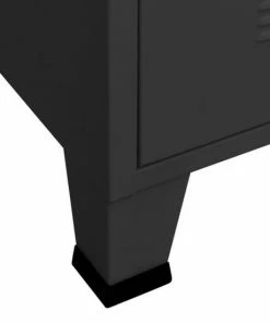 VidaXL Archiefkast Industrieel 75x40x115 Cm Metaal Zwart -Parker Shop 550x550 353