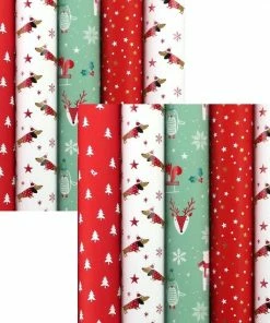 Benza SANTAS HELPER Assortiment Kerstpapier Cadeaupapier Inpakpapier Voor Kerstmis - 2 Meter X 70 Cm - 10 Rollen