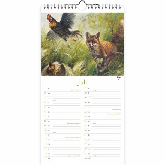 Comello Rien Poortvliet Maand Notitiekalender - 2023 - Bok 3 Comello Rien Poortvliet Maand Notitiekalender - 2023 - Bok - Afbeelding 3