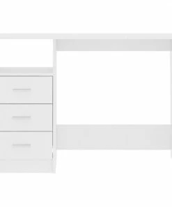 VidaXL Bureau Met Lades 110x50x76 Cm Spaanplaat Wit -Parker Shop 550x550 520