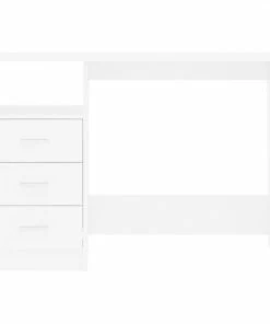 VidaXL Bureau Met Lades 110x50x76 Cm Spaanplaat Wit -Parker Shop 550x550 522