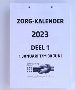 Geheugenhulp Groot-letter Zorgkalender A4 - 2023 - Met Ruimte Voor Uw Eigen Notities. (dagscheurkalender) -Parker Shop 550x550 524