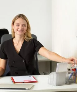 Relaxdays Pennenbak 6 Vakken - Bureau Organizer - Gaas - Metaal - Bureaustandaard - Mesh - Zwart -Parker Shop 550x550 533