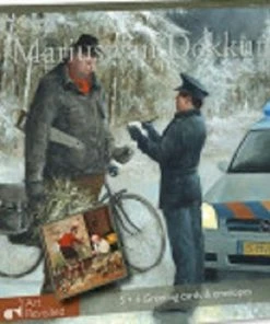 Art Revisited Kerst Kaarten - Marius Van Dokkum Ho,ho, Ho.../ Wakker Blijven! -Parker Shop 550x550 541