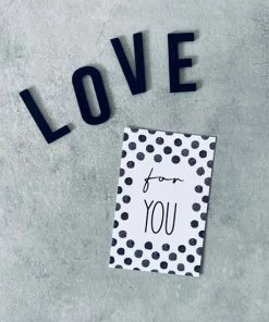 HOUSE OF LOLA 20x Minikaartjes / Kleine Kaartjes / Cadeaulabels | Verjaardag En Meer | Zwart & Wit -Parker Shop 550x550 550