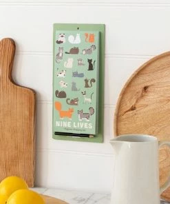 Rex London Magnetisch Boodschappenlijstje Nine Lives Katten Magneet Koelkastmagneet Notitieblok -Parker Shop 550x550 58