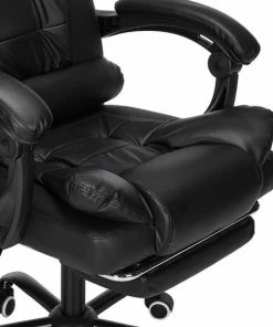 Snailhome Bureaustoel - Ergonomische Draaistoel En Computerstoel - Met Massagefunctie - Belastbaar Tot 150 Kg - Zwart - 61 X 50 X 123cm -Parker Shop 550x550 694