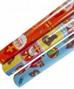 Merkloos 5 X Rollen Sinterklaas Kadopapier - Inpakpapier - Inpakpapierverjaardag - Cadeaupapier - Inpakpapier Kinderen - Inpakpapier Sint - Sinterklaas Decoratie -Parker Shop 550x554 8