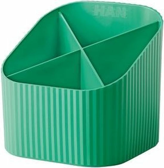 HAN Pennenkoker - Re-X-LOOP - 4-vaks - Groen - 100% Gerecycled - HA-17238-905 1 HAN Pennenkoker - Re-X-LOOP - 4-vaks - Groen - 100% Gerecycled - HA-17238-905