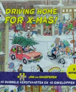 Kaarten - Kerst - Jan Van Haasteren - Driving Home/kerstboom Verkoop - 10st.