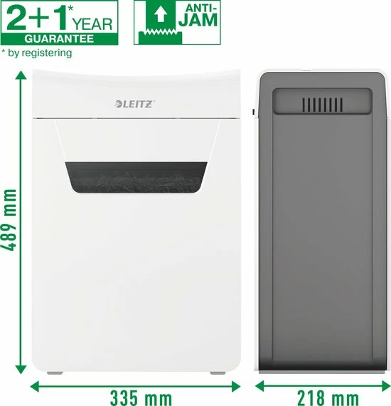 Leitz IQ Premium Protect 10X Ultrastille Papierversnipperaar P-4 Snippers Voor Thuis/Thuiswerkplek - Invoer Tot 10 Vellen - Wit 4 Leitz IQ Premium Protect 10X Ultrastille Papierversnipperaar P-4 Snippers Voor Thuis/Thuiswerkplek - Invoer Tot 10 Vellen - Wit - Afbeelding 4